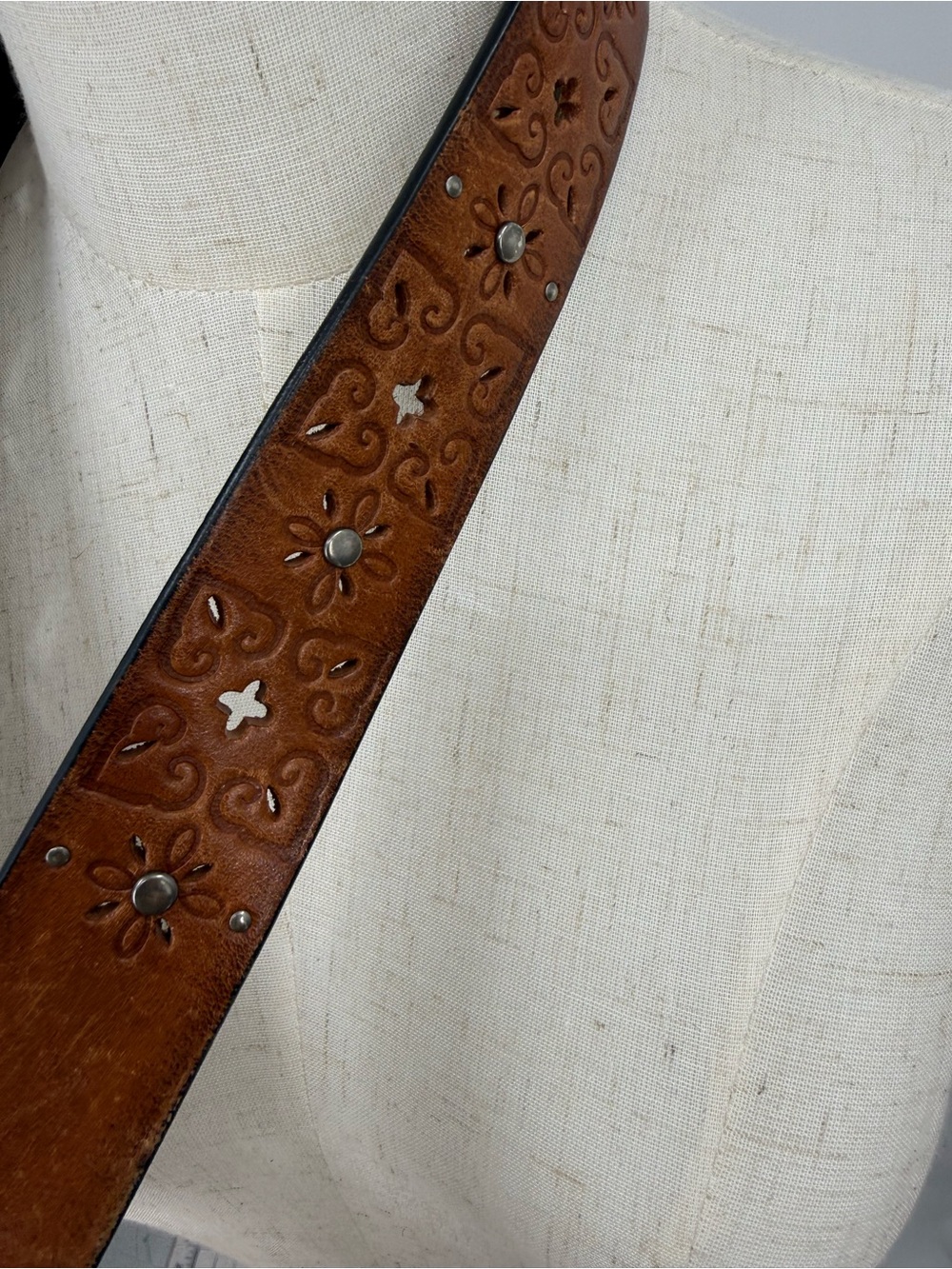 Polo Ralph Lauren RL3584231 tooled 100% leather belt M - Picture 4 of 12